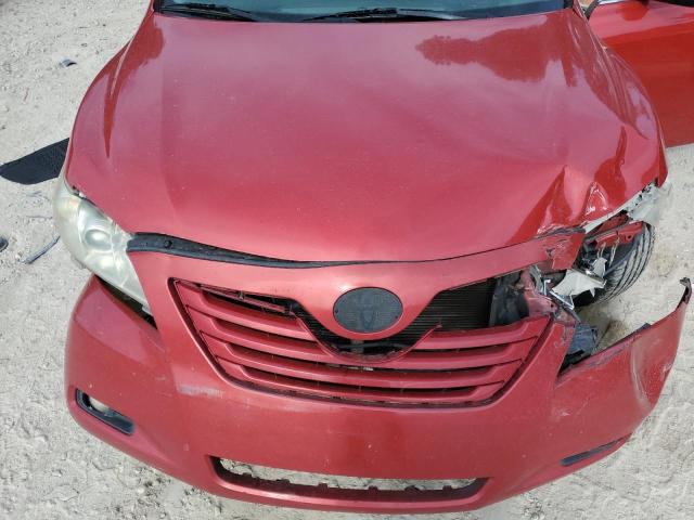 4T1BK46K77U016990 - 2007 TOYOTA CAMARY LE RED photo 11