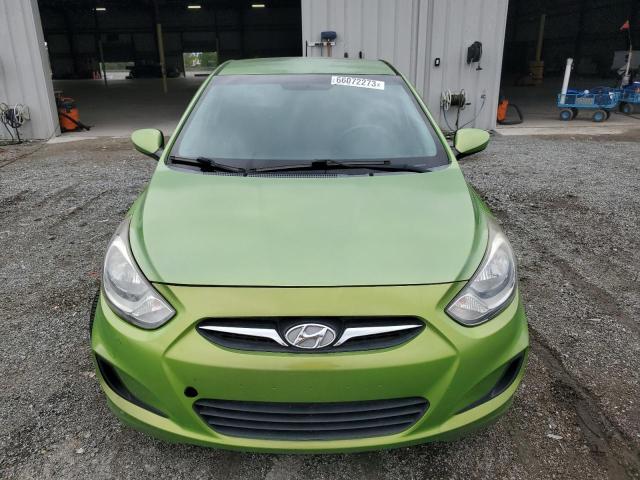 KMHCT5AEXDU111029 - 2013 HYUNDAI ACCENT GLS GREEN photo 5