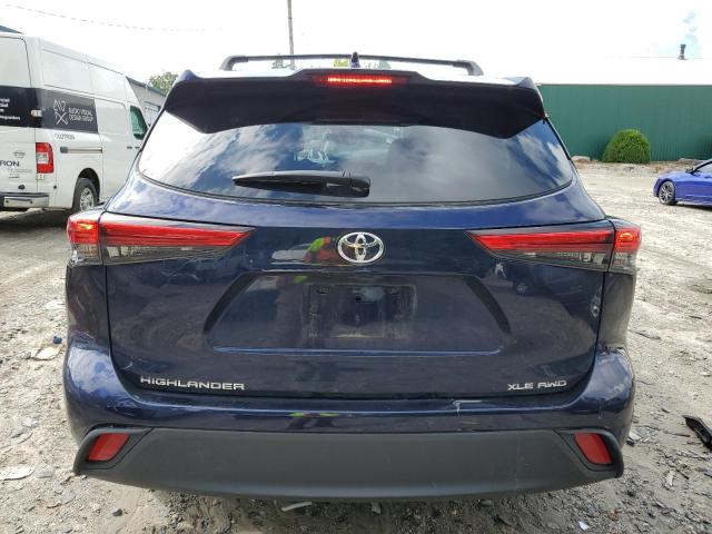 5TDHZRBHXNS191124 - 2022 TOYOTA HIGHLANDER XLE Mavi foto 6