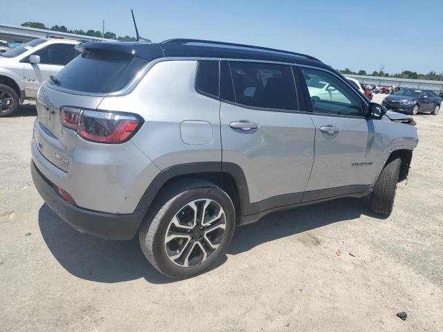 3C4NJDCB8NT142288 - 2022 JEEP COMPASS LIMITED SILVER photo 3