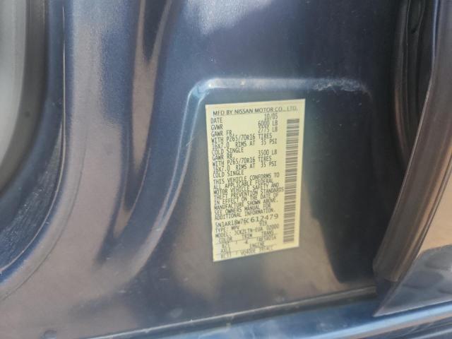 5N1AR18W76C612479 - 2006 NISSAN PATHFINDER LE BLUE photo 13