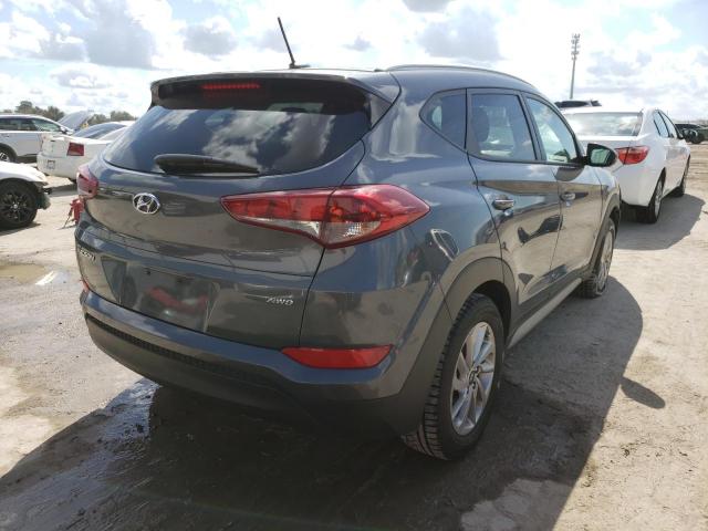 KM8J3CA47HU570396 - 2017 HYUNDAI TUCSON LIMITED GRAY photo 4