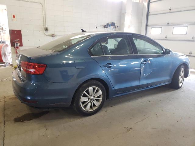 3VWD07AJ3FM309711 - 2015 VOLKSWAGEN JETTA SE BLUE photo 3