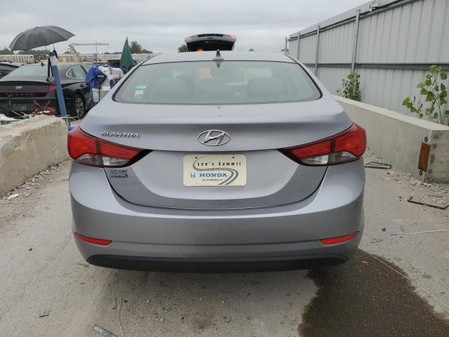 5NPDH4AE0FH603358 - 2015 HYUNDAI ELANTRA SE SILVER photo 6