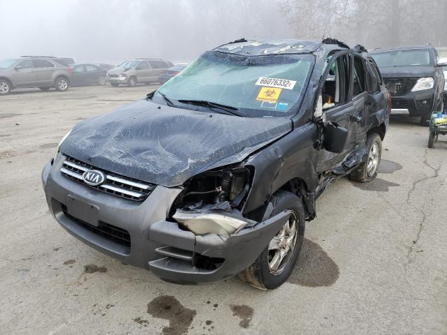 KNDJF724787527919 - 2008 KIA SPORTAGE LX BLACK photo 2