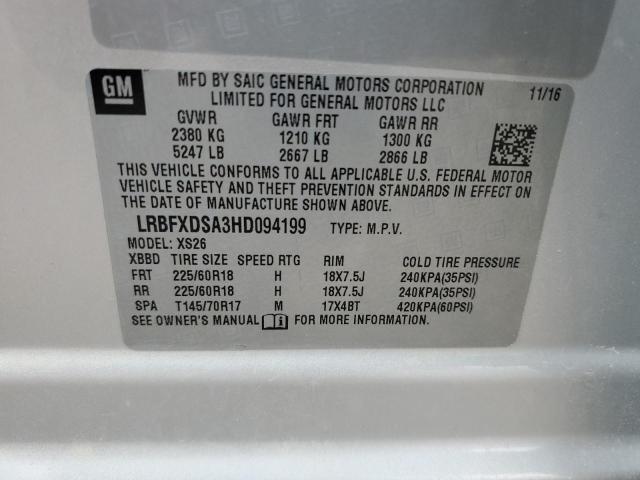 LRBFXDSA3HD094199 - 2017 BUICK ENVISION ESSENCE Gümüş foto 13