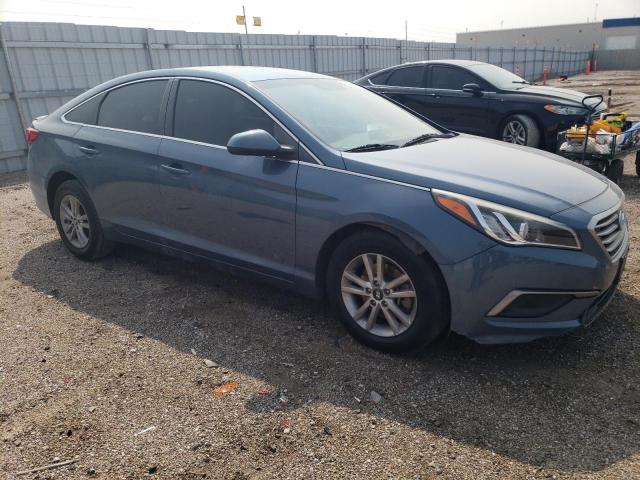 5NPE24AF3HH517009 - 2017 HYUNDAI SONATA SE BLUE photo 4