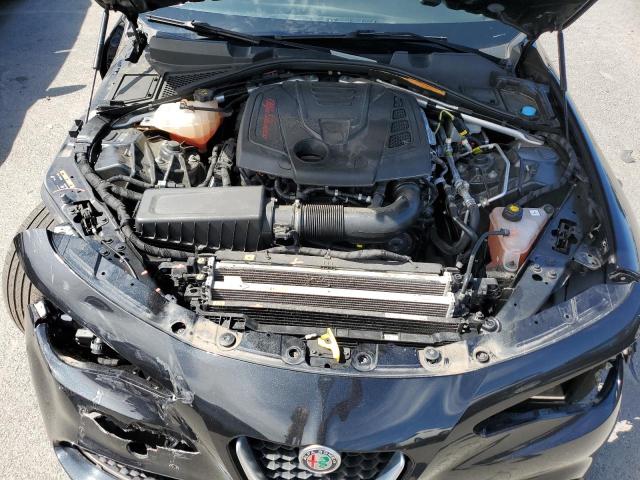 ZARFAEDN0H7557073 - 2017 ALFA ROMEO GIULIA Q4 შავი ფოტო 11