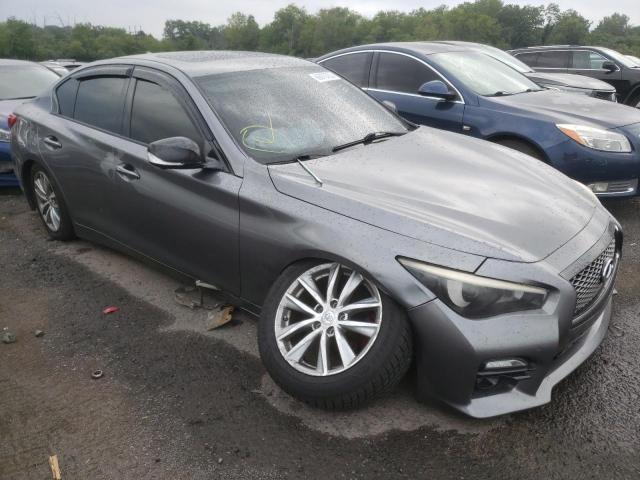 JN1BV7AR9EM686879 - 2014 INFINITI Q50 BASE GRAY photo 4