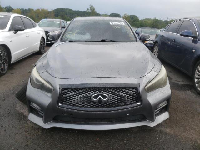 JN1BV7AR9EM686879 - 2014 INFINITI Q50 BASE GRAY photo 5