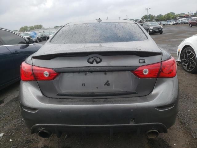 JN1BV7AR9EM686879 - 2014 INFINITI Q50 BASE GRAY photo 6