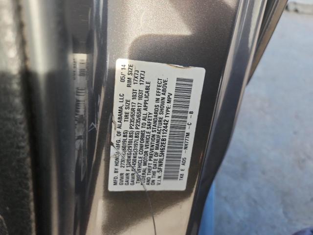 5FNRL5H62EB112442 - 2014 HONDA ODYSSEY EXL BLACK photo 12