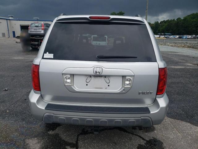 2HKYF18564H595291 - 2004 HONDA PILOT EXL SILVER photo 6