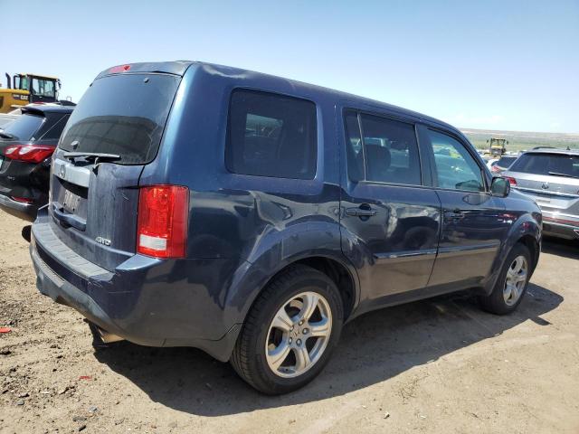 5FNYF4H6XCB072962 - 2012 HONDA PILOT EXL BLUE photo 3