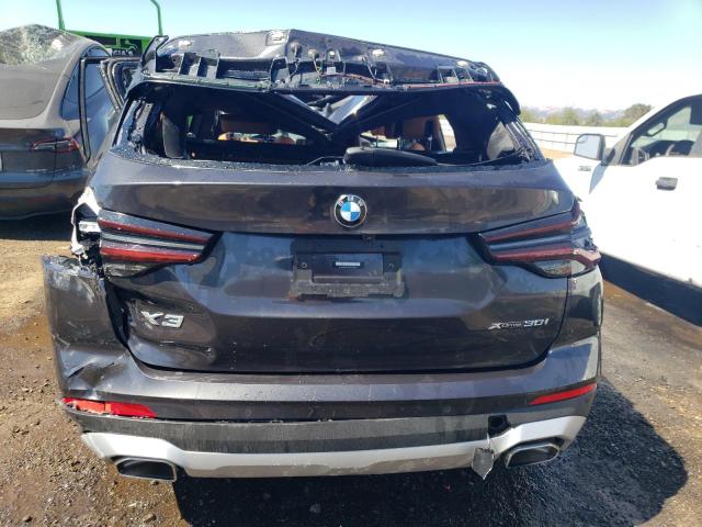 5UX53DP02N9J50493 - 2022 BMW X3 XDRIVE30I BLACK photo 6