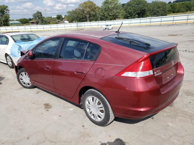 JHMZE2H53AS041389 - 2010 HONDA INSIGHT LX MAROON photo 2