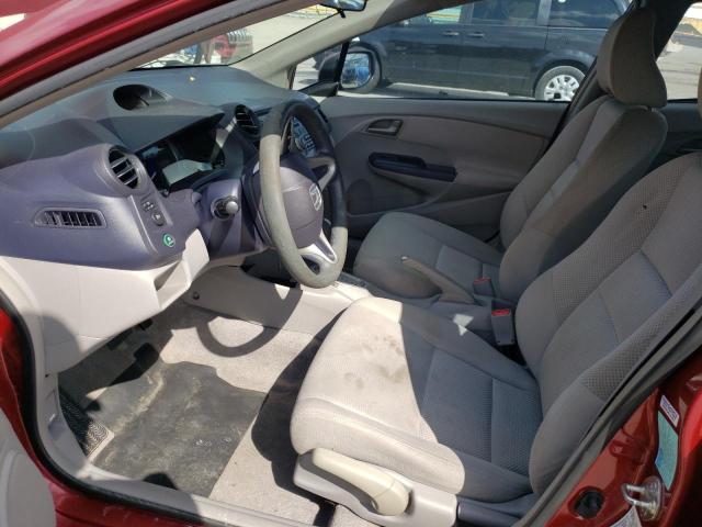 JHMZE2H53AS041389 - 2010 HONDA INSIGHT LX MAROON photo 7