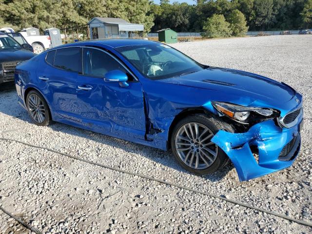 KNAE15LA0J6033323 - 2018 KIA STINGER BLUE photo 4