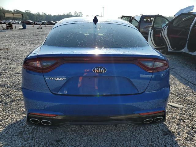 KNAE15LA0J6033323 - 2018 KIA STINGER BLUE photo 6