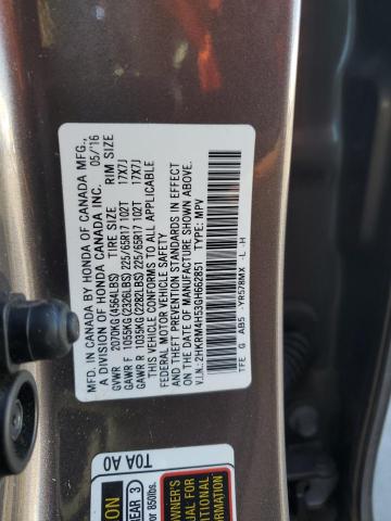 2HKRM4H53GH662851 - 2016 HONDA CR-V EX 棕色 照片 13