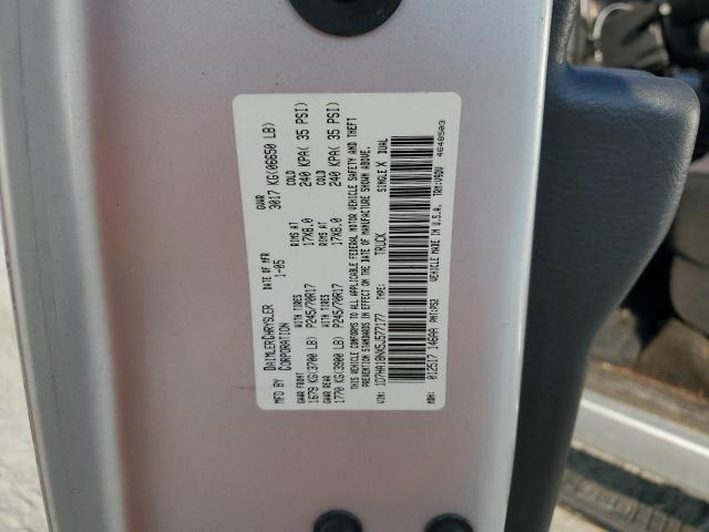 1D7HA18NX5J577177 - 2005 DODGE RAM 1500 ST SILVER photo 12