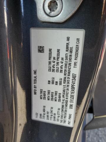 5YJ3E1EA9PF413407 - 2023 TESLA MODEL 3 ნაცრისფერი ფოტო 13