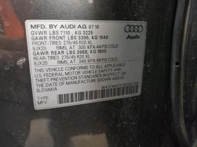 WA1VMAFE7BD001199 - 2011 AUDI Q7 PRESTIGE 灰色 照片 13