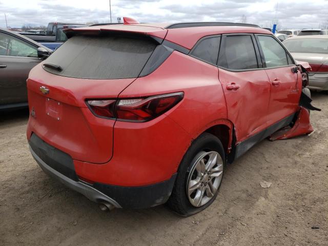 3GNKBCRS0MS545243 - 2021 CHEVROLET BLAZER 2LT RED photo 4