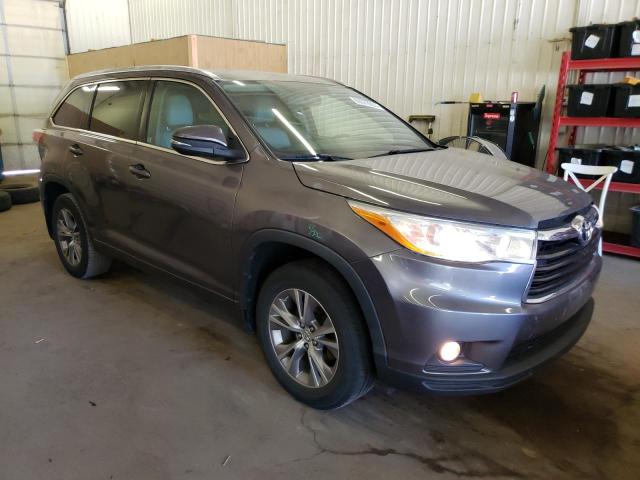 5TDJKRFH2ES019363 - 2014 TOYOTA HIGHLANDER XLE Boz foto 4