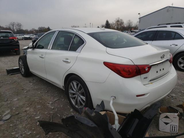 JN1BV7ARXFM400877 - 2015 INFINITI Q50 BASE WHITE photo 3