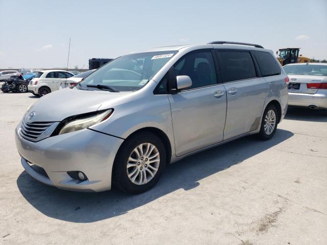 5TDYK3DC9ES468560 - 2014 TOYOTA SIENNA XLE SILVER photo 1