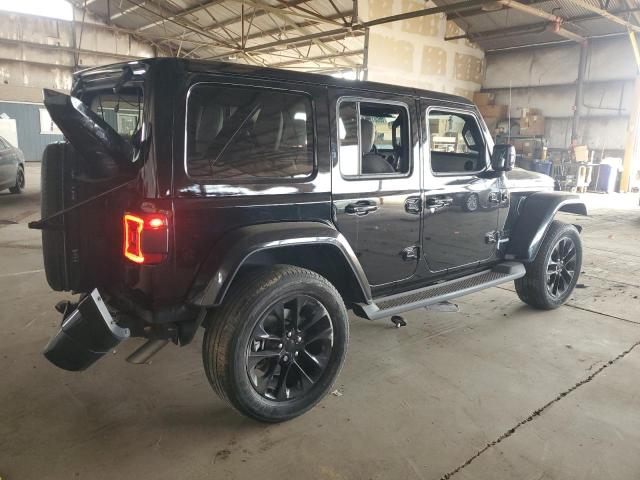 1C4HJXEN8MW762508 - 2021 JEEP WRANGLER U SAHARA BLACK photo 3