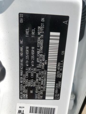 5TDGZRAH8NS559667 - 2022 TOYOTA HIGHLANDER XLE WHITE photo 13