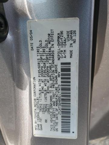 JTLKT324850177473 - 2005 TOYOTA SCION XB BEIGE photo 13