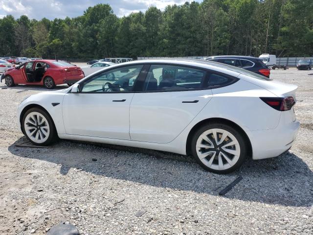 5YJ3E1EA1NF349036 - 2022 TESLA MODEL 3 WHITE photo 2
