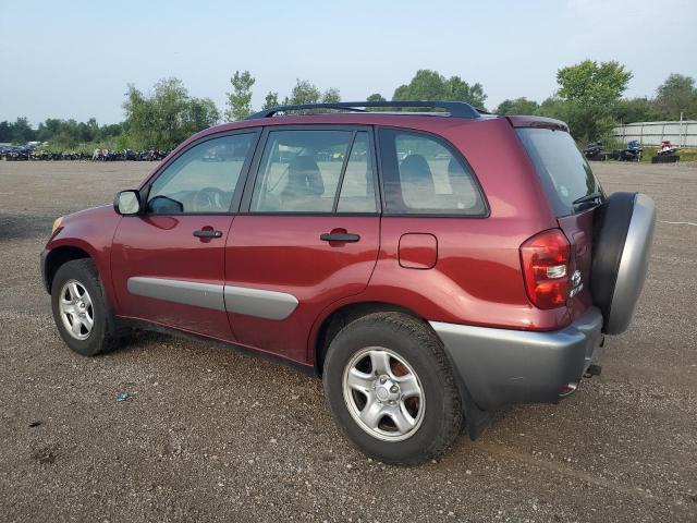 JTEGD20V040007509 - 2004 TOYOTA RAV4 RED photo 2