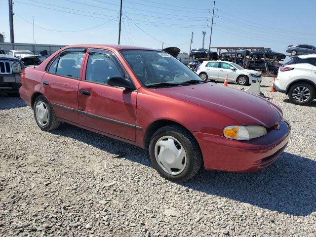 1Y1SK52882Z413877 - 2002 CHEVROLET GEO PRIZM BASE RED photo 4