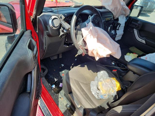 1C4AJWBG4FL703557 - 2015 JEEP WRANGLER SAHARA RED photo 8