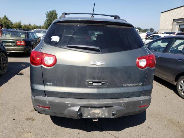 1GNKVGED7BJ365911 - 2011 CHEVROLET TRAVERSE LT GREEN photo 6