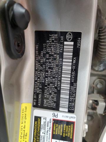 4T4BF1FK1FR477979 - 2015 TOYOTA CAMRY LE GOLD photo 13