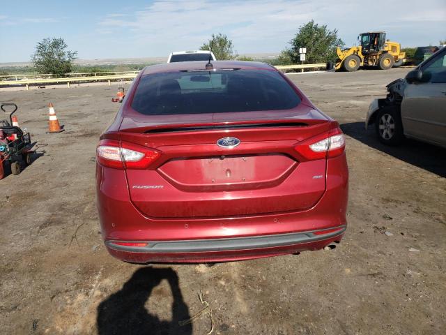 3FA6P0H70GR383543 - 2016 FORD FUSION SE RED photo 6