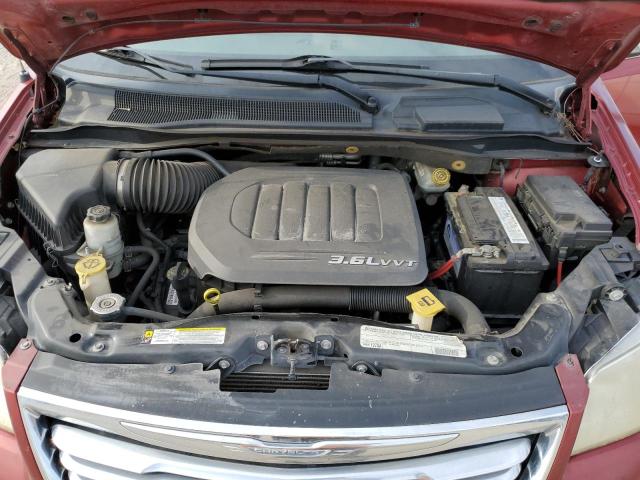 2A4RR8DG4BR713201 - 2011 CHRYSLER TOWN & COU TOURING L RED photo 12