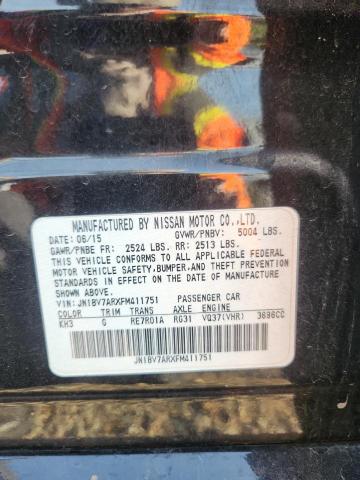 JN1BV7ARXFM411751 - 2015 INFINITI Q50 BASE 黑色 照片 12