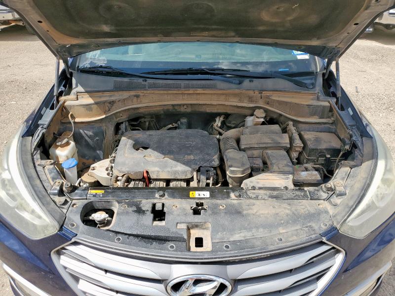 5XYZU3LB3HG491535 - 2017 HYUNDAI SANTA FE S BLUE photo 12