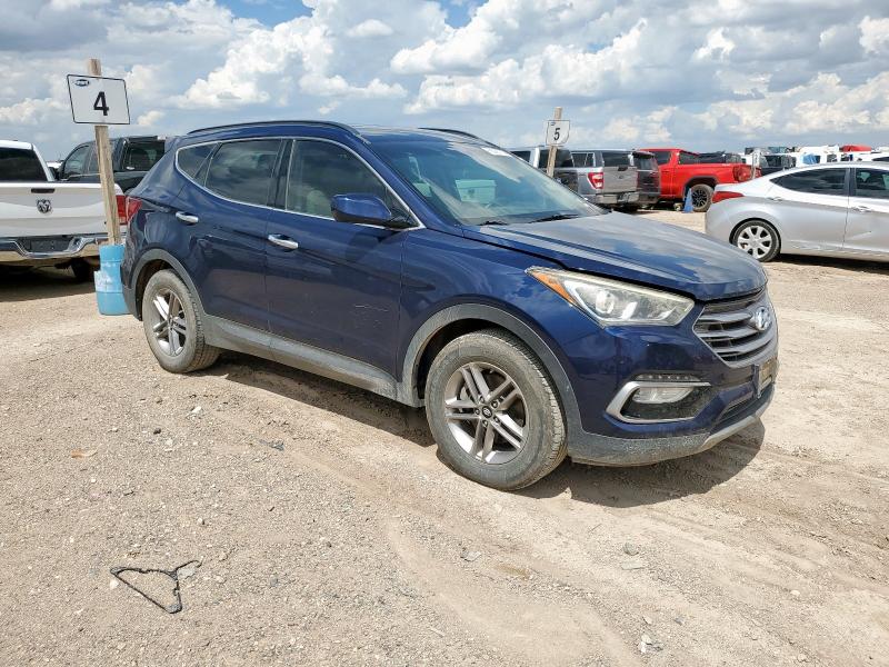 5XYZU3LB3HG491535 - 2017 HYUNDAI SANTA FE S BLUE photo 4