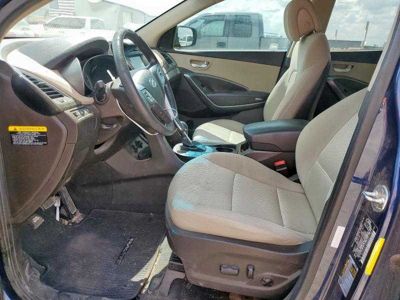 5XYZU3LB3HG491535 - 2017 HYUNDAI SANTA FE S BLUE photo 7