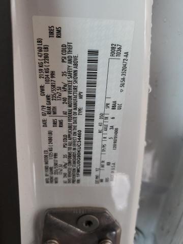 1FMCU0G90KUC34460 - 2019 FORD ESCAPE SE WHITE photo 14