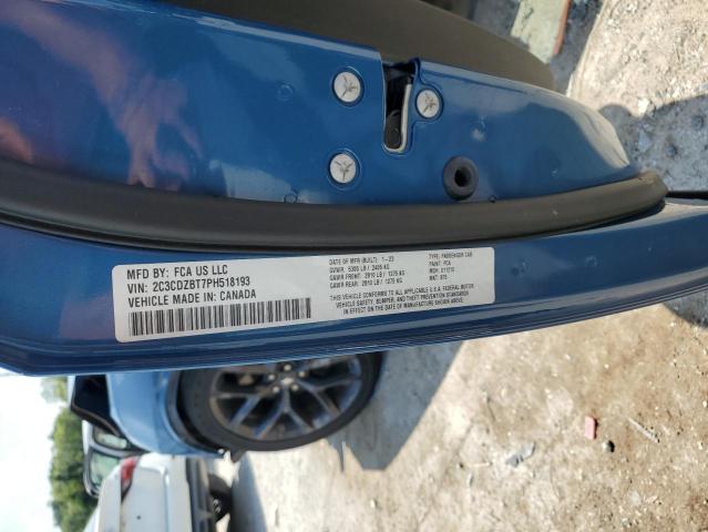 2C3CDZBT7PH518193 - 2023 DODGE CHALLENGER R/T Mavi foto 12