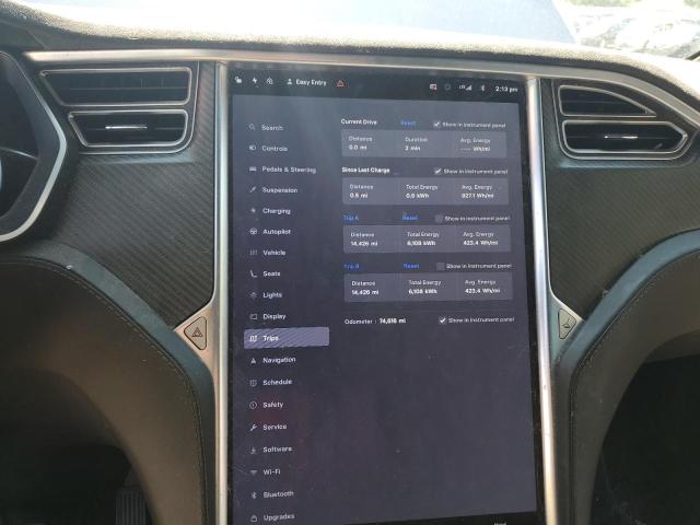 5YJXCBE29HF037184 - 2017 TESLA MODEL X BLUE photo 9