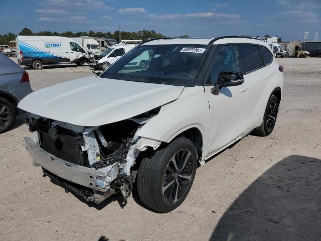 5TDLZRAH5MS042923 - 2021 TOYOTA HIGHLANDER XSE WHITE photo 1